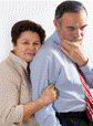 Worried Elderly Couple